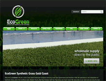 Tablet Screenshot of ecogreensyntheticlawns.com